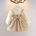 Girl's New One Year Old Girl Fashionable Children's Princess Dress Baby Clothes Autumn.