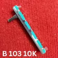 Slide Volume 103 10K Slider Volume Type B10K Straight Slide Fader Potentiometer Body Length 75mm Handle Length 15mm Variable Resistor For Radio Channel Volume Control. 