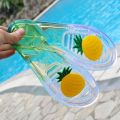 Crystal Slippers Women's Summer Korean Style ins Cute Cartoon Student Outer Wear Non-Stinky Feet Transparent Beach Sandals for Women M.