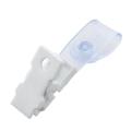 20 Pcs Plastic ID Card Name Tag Holder Badge Strap Clip White Clear. 