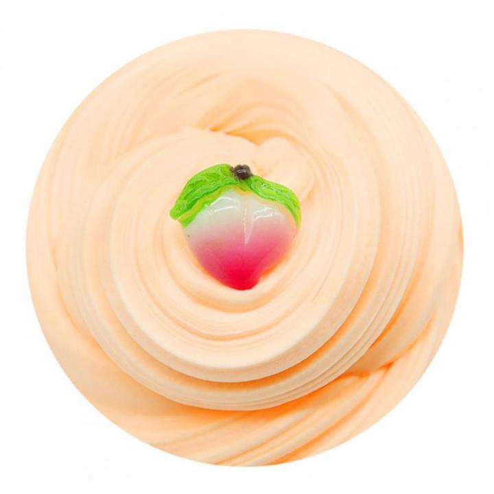 Slime Toy Stress Relief Scented Slime Fluffy Safe 60ml Silme Mud with Charm Fruit Cherry for Boys