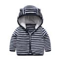 Toddler Kids Baby Gril Boy Cute Ear Zipper Print Thick Hooded Coat Warm Outwear. 