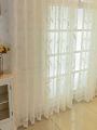 Korean Style Gauze Curtain Minimalist Bedroom Insulated Transparent Curtain Home Decoration Living Room Curtains Balcony Curtain. 
