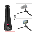 1 Piece Universal Mini Tripod Stand Bracket Desktop Folding Stand with 3/8 Inch Screw Parts Accessories for Phones DSLR Cameras. 