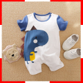 Toddler Infant 2024 Spring Baby Boy Girl Outfit Dinosaur Clothes Costume Romper Jumpsuit Print Clothes 100% Cotton Short Sleeve.