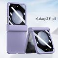 HOCE For ZFlip5 3in1 Hinge Full Screen Film Phone Case for Samsung Galaxy Z Flip 6 Z Flip 5 5G flip5 Cases Shockproof Protection Cover Casing. 