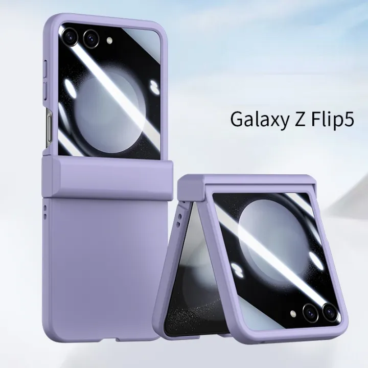 HOCE%20For%20ZFlip5%203in1%20Hinge%20Full%20Screen%20Film%20Phone%20Case%20for%20Samsung%20Galaxy%20Z%20Flip%206%20Z%20Flip%205%205G%20flip5%20Cases%20Shockproof%20Protection%20Cover%20Casing%20-%20Image%208