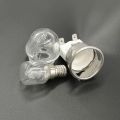 Individual 2Set E14  Temperature Resistance 300 Celsius 250V 25W Oven Lamp,Oven Lamp Holder,Oven Lighting Ceramic Lamp Head. 
