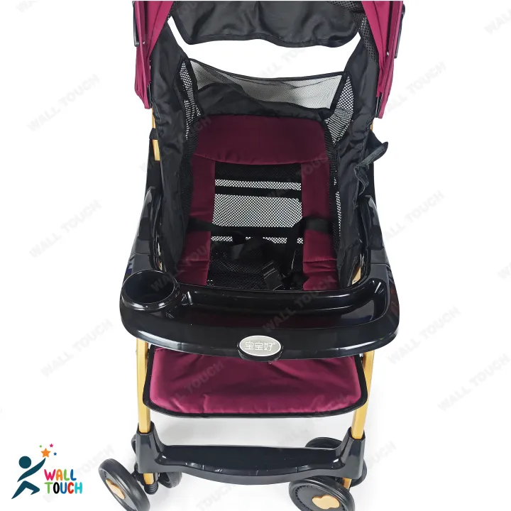 Lightweight%20Portable%20Baby%20Stroller%20Baby%20Trolley%20%20Folding%20Pram%20for%20kids%20From%20Newborn%20to%203%20Years%20With%20Back%20Rest,%20Food%20Tray%20&%20Wheel%20Lock%20-%20Image%205