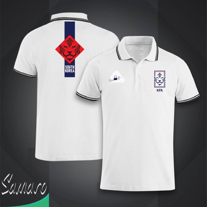 South Korea Short Sleeve Collar Polo Football Jersey For Men - Half Sleeve Collar Polo korea t shirt - korea Jersey