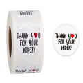 Thank You Stickers 500pcs 1 Roll Round Creative Pattern Thank you Stickier Sealing Business Label Sticker. 