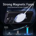 For Apple iPhone 12 Pro Max Leather Material with Metal Magnetic Folding Stand Case Cover. 