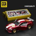 1:42 Scale 2018 Ford Mustang GT Super Racing Assembly Toy Car Diecast Model Doors Openable Educational Collection Gift Box. 