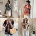 Tassel shawl, women's ethnic style, retro bohemia, Yunnan, Sichuan, Tibet, play, warmth, cloak coat, cape. 