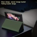 For Samsung Z Fold5 Fold3 Mobile Phone Case W23 Folding Screen Flip Kevlar Carbon Fiber Pattern Protective Cover. 