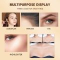 QIBEST Contour Stick Face Bronzer Makeup Waterproof Matte Finish Highlighters Shadow Contouring Pencil Stick Lasting Cosmetics Abandon Abandon. 