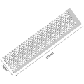 ARELENE Stainless Steel Ruler DIY Ruler Mesh Ruler Square Tool Embroidery. 