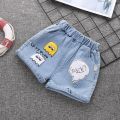 Baby Girls Shorts Jeans Kids Eastic Band Short Pant 2022 Summer 1 To 4 Yrs Children's Cartoon Printed Trousers Casual Clothing.