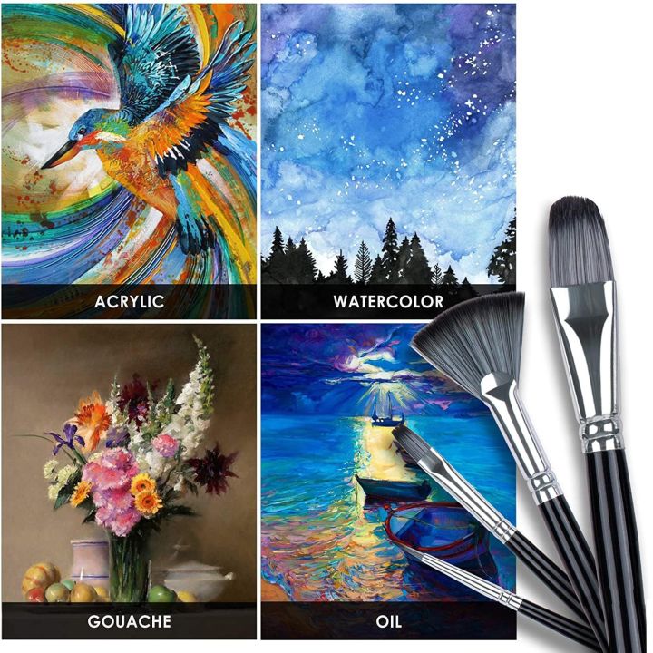 Giorgius%2019%20Pcs%20Artist%20Paint%20Brush%20Set%20with%20Zipper%20Carrying%20Case%20Mixing%20Scarper,%20Sponge%20and%20Pencil%20for%20Acrylic,%20Oil,%20Watercolor%20and%20Gouache%20Painting%20-%20Image%204