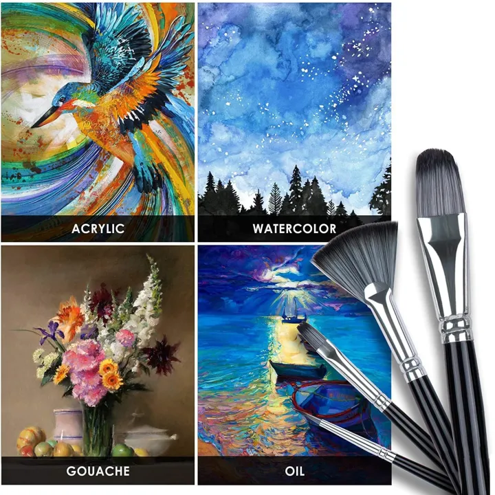 Giorgius%2019%20Pcs%20Artist%20Paint%20Brush%20Set%20with%20Zipper%20Carrying%20Case%20Mixing%20Scarper,%20Sponge%20and%20Pencil%20for%20Acrylic,%20Oil,%20Watercolor%20and%20Gouache%20Painting%20-%20Image%204