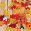 Artificial Maple Leaf Autumn Leaves Crafts Wedding Party Home Decoration 100/200Pcs. 