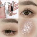 Cappuvini Double Liquid Eyeshadow Matte Sequin Pearl Eye Makeup Lying Silkworm Brightening Eyeshadow palette Portable Cosmetics Vnce Lncei.