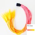 Helmet Braids Braiding Decoration Ponytails Gradient with Suction Cup.