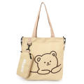 Zippered Canvas Bag Design Cartoon Tote Bag Canvas Fashion Student Handbag for Casual Use Fashion Accessory Shopping Bag Daily Carry Casual Wear School Bag Women's Fashion Carry. 