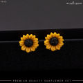 Glam Touch Premium Sunflower Jewelry Set. 