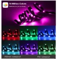 USB Bluetooth RGB Led Strip Light Battery Powered Scooter Flexible Diode Tape Led Backlight For Bicycle Skateboard Bike Lighting. 