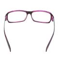 Plastic Full Rim Frame Clear Lens Glasses Spectacles Black Purple for Women Man.