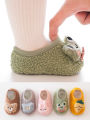 Thickened Green Frog Baby Floor Socks Baby Toddler Shoes Sock Shoes Non-Slip Soft Bottom Cartoon Early Education Baby Shoes. 