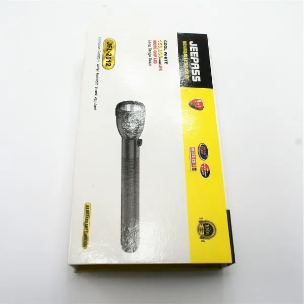 High Quality Rechargeable LED FlashLight- Black Jeepass Brand JFL-2022