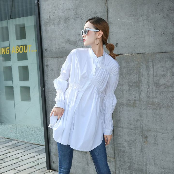 2020%20Korean%20Fashion%20Style%20Autumn%20Clothes%20Ladies%20Tops%20And%20Blouses%20Womens%20Loose%20Oversized%20Casual%20Solid%20Color%20Shirt%20Plus%20Size%20-%20Image%203