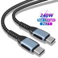 CASIFY CC24 QC 4.0 240W USB C to Type C Fast Charging Cable PD Cable Type C To Type C Fast Charging Cable 240W Cable Fast Charging Braided Cable 240 Watt Cable. 