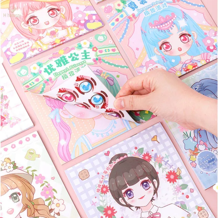 4Pcs%20Make%20A%20Face%20Sticker%20Book%20Stocking%20Stuffers%20Birthday%20Children%20Craft%20-%20Image%204