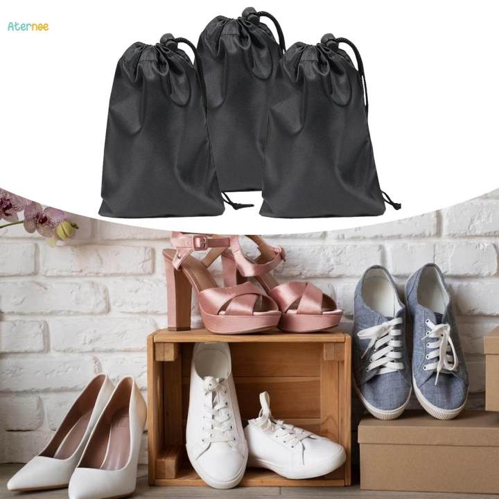 3 Pieces Shoes Bag Travel Shoe Bags Polyester Portable Shoe Bags Drawstring for Shoes Sundries
