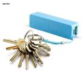 Portable 2600mAh USB External Power Bank Case Pack Box 18650 Battery Charger No Battery Powerbank With Key Chain. 