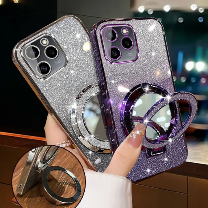 New%20Phone%20case%20Tecno%20Spark%20Go%202024%20Spark%20Go%202023%20Spark%20Go%202022%20Spark%20Go%202020%20Back%20cover%20with%20Makeup%20Mirror%20Holder%20Stand%20Luxury%20Shiny%20Gradient%20Plating%20Glitter%20Slim%20Phone%20cases%20Transparent%20Soft%20Silicone%20Protective%20Pouch%20Women%20Girls%20-%20Image%202
