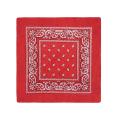 Set of 3 bandanas Paisley Man and Woman 57 x 57 cm Black + Red + navy blue.