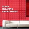 12 PCS Acoustic Foam Panels Soundproof Foam Wall Panels Soundproofing Wall KTV Room Red.