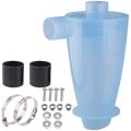 Dust Cyclone Collector Transparent Compound Supercharger High Efficiency Dust Cyclone Vacuum Cleaner Filter Collector.