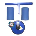 Self-Suction Sit-up Bar Assistor - Gym Workout Fitness Equipment - Blue. 