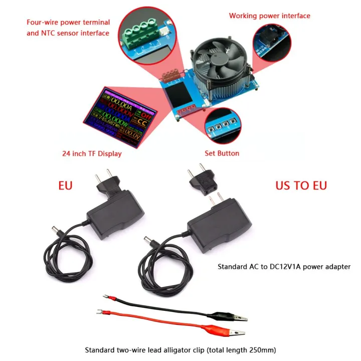 150W%20Digital%20Battery%20Capacity%20Tester%20Voltmeter%20Adjustable%20Constant%20Current%20Electronic%20Load%20Charger%20USB%20Ameter%20meter%20Indicator%20-%20Image%207