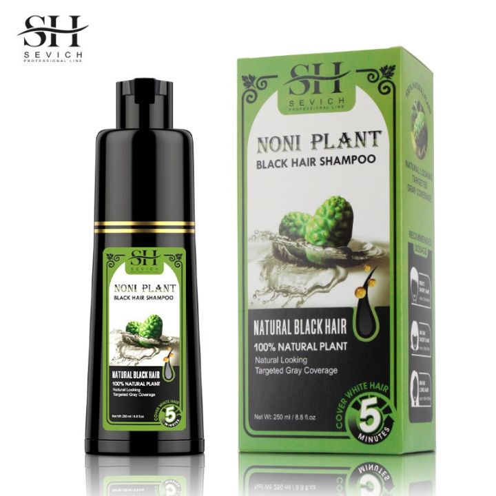 SEVICH Hair Dye Shampoo Natural Black 250ml