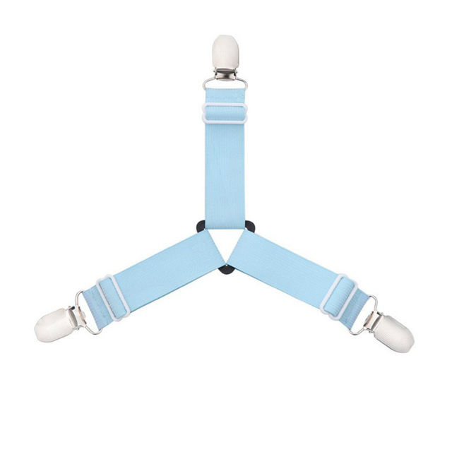 ADOREHOUSE Elastic Bed Sheet Grippers 4Pcs Clips For Bed Sheet Holder Hook Loop Clasps Straps Holder Bed Cover Suspend Fasteners