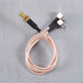 SMA Female to Y Type 2 X TS9 Male / CRC9 Male Pigtail Cable Gold.