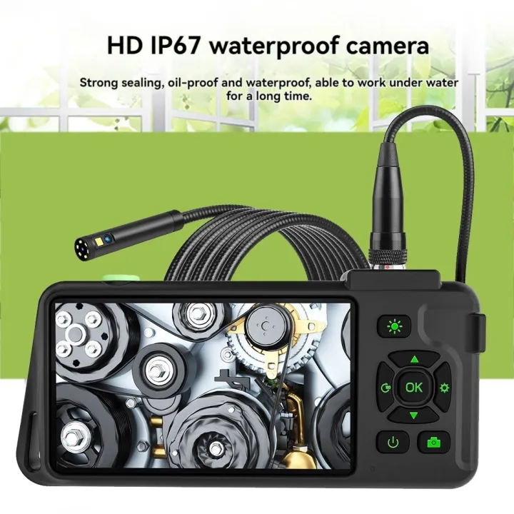 4.5%20Inch%20Inspection%20Camera%20with%20Light%201080P%20HD%20Borescope%20Camera%20IP67%20Waterproof%20Snake%20Sewer%20Camera%207.9mm%20Triple%20Lens%2015m%20-%20Image%206