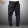 New High Quality Casual Trousers Spring Summer Outdoor Men's Joggers Cargo Pants Multi-Pocket Fashions Drawstring Full Length. 