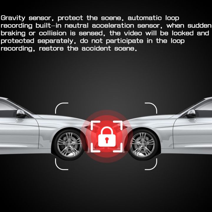 TOHAYIE%204%20Inch%20IPS%20Touch%20Screen%20Dash%20Cam%201080P%20Car%20DVR%20Dual%20Lens%20Car%20Camera%20Dashcam%20Wide%20Angle%20Video%20Recorder%20Rear%20Camera%20Night%20Vision%20(with%2032G%20TF%20Card)%20-%20Image%205